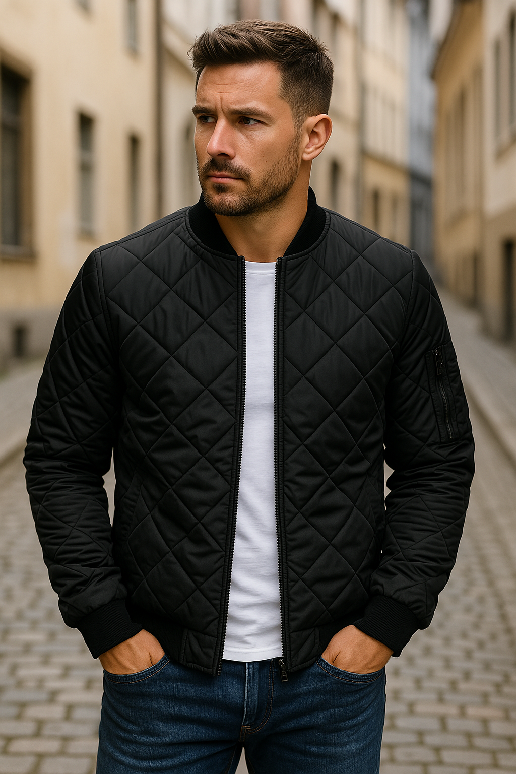 Nilo™ | Měkké teplo a styl - prošívaná bunda s kostkovaným vzorem