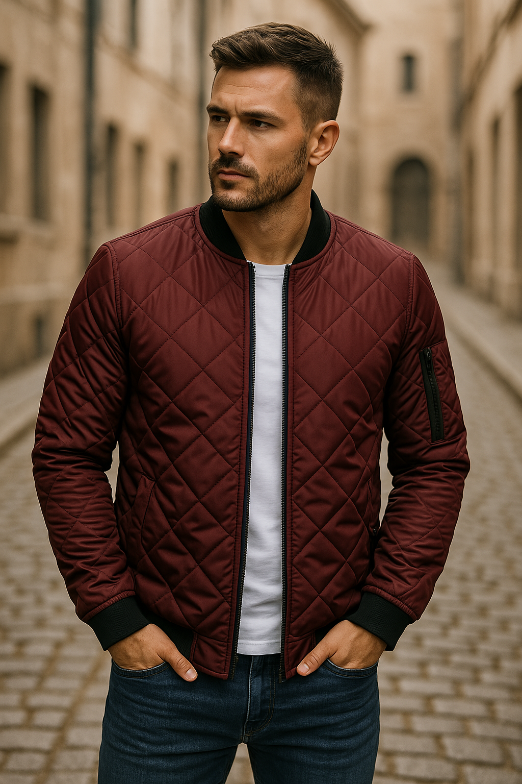 Nilo™ | Měkké teplo a styl - prošívaná bunda s kostkovaným vzorem