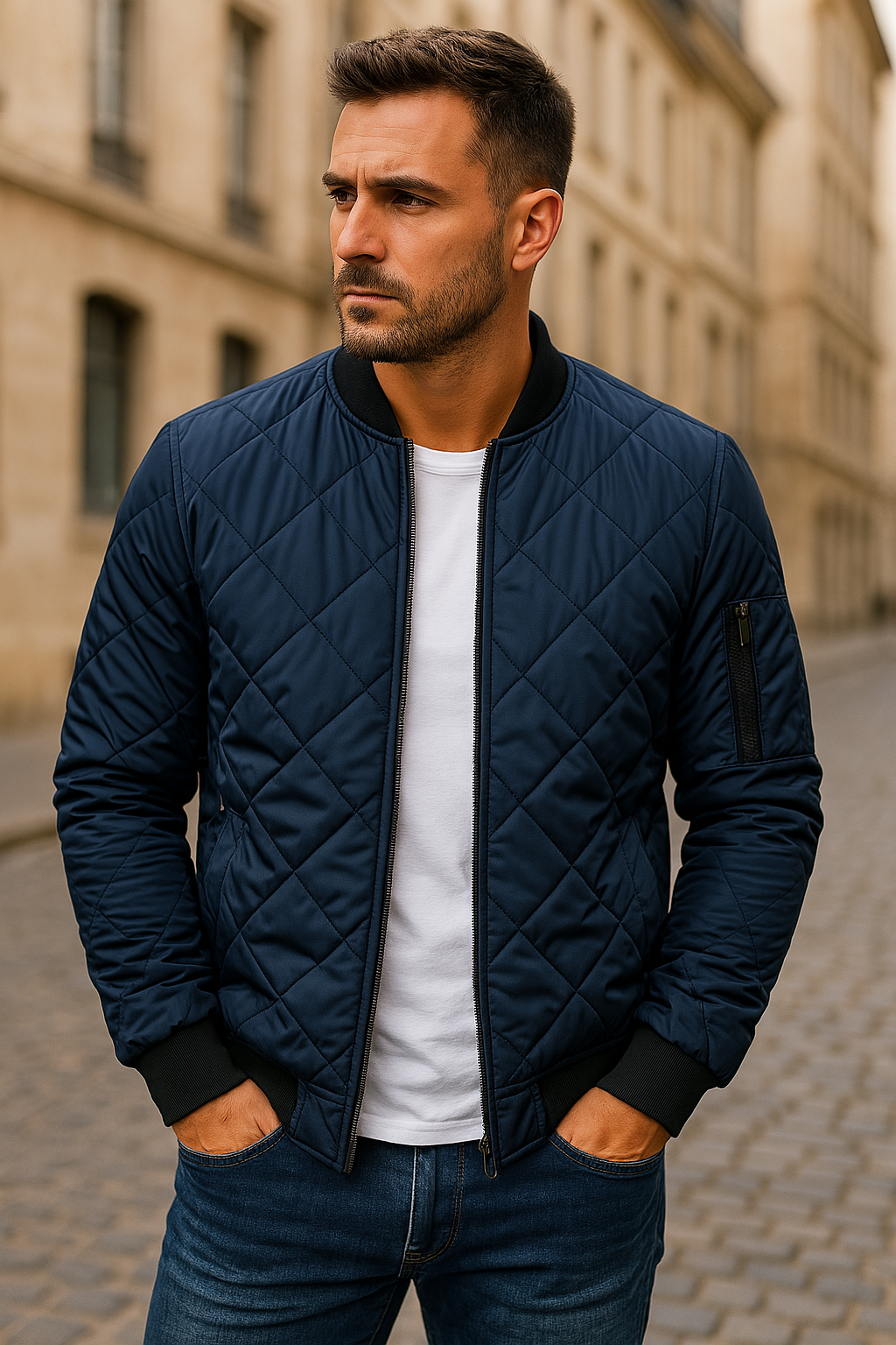 Nilo™ | Měkké teplo a styl - prošívaná bunda s kostkovaným vzorem