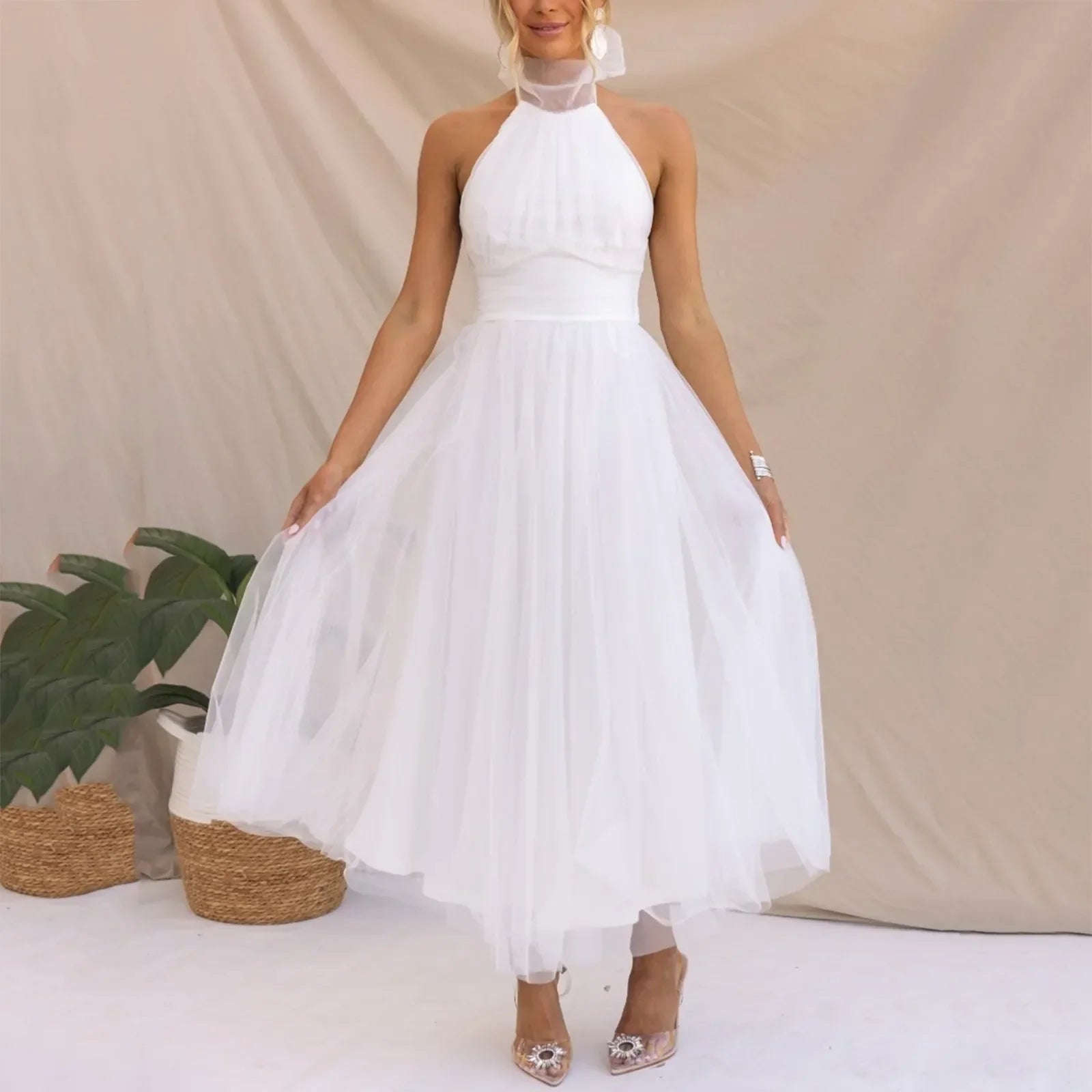 LIZ™ - ELEGANTNÍ ŠATY BEZ RUKÁVŮ