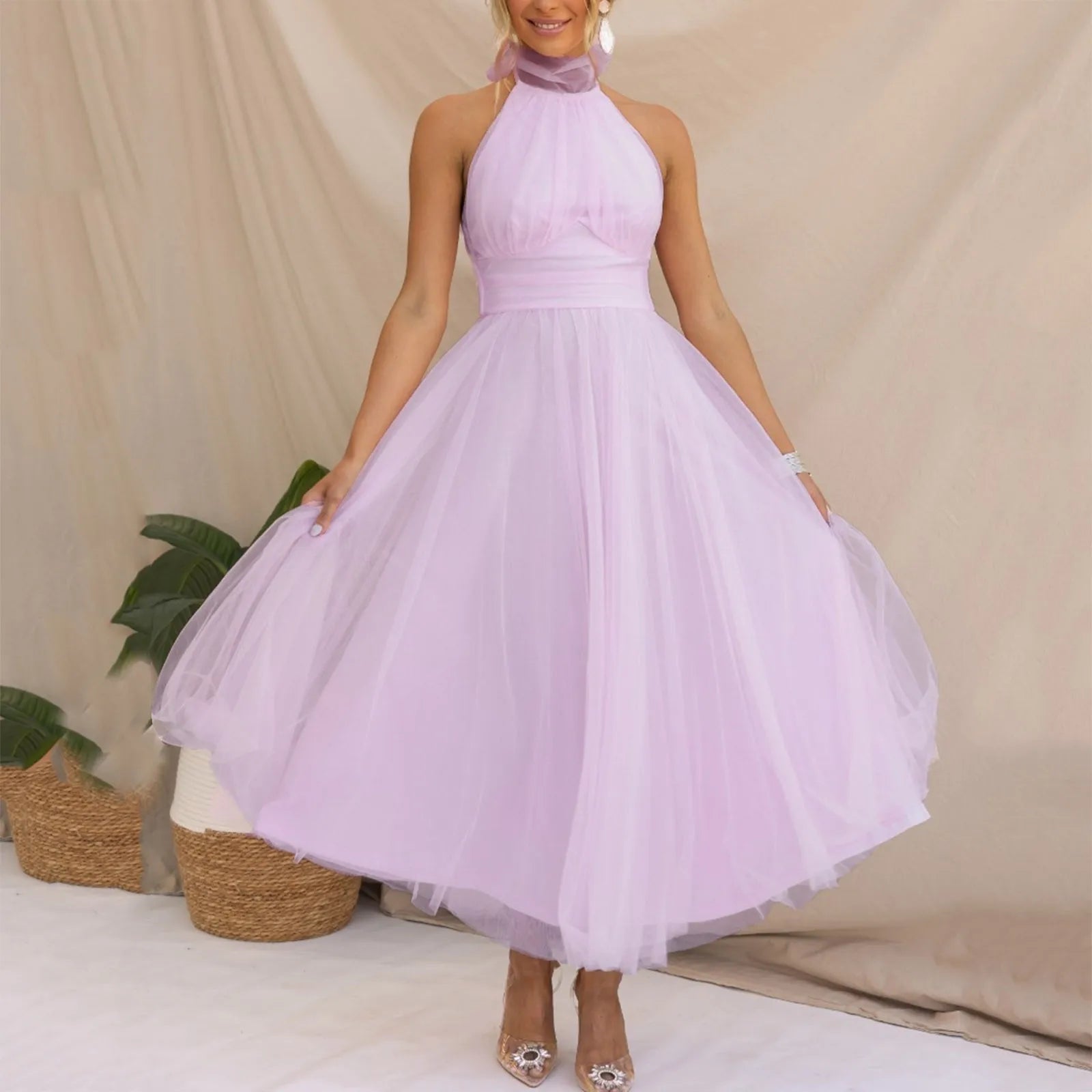 LIZ™ - ELEGANTNÍ ŠATY BEZ RUKÁVŮ