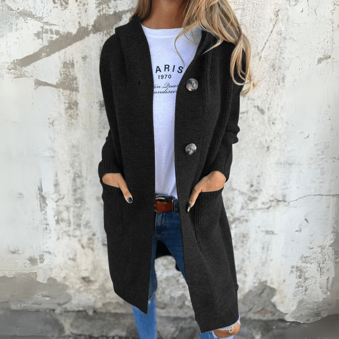 Praga Noire| Elegantní dlouhý dámský svetr