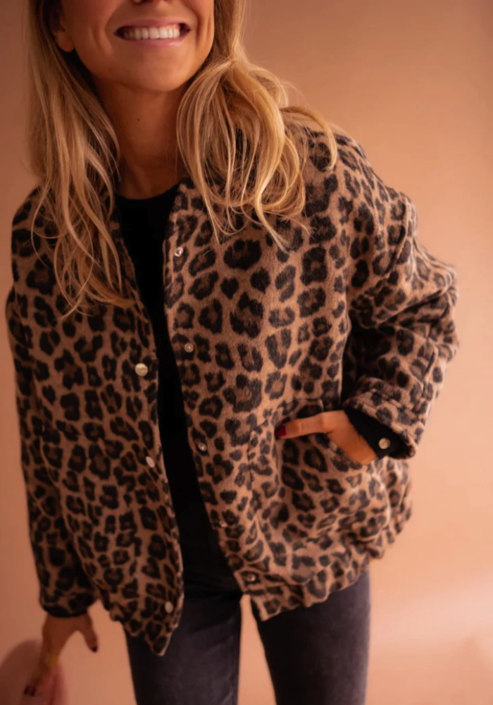 LEONA™ | Leopardí bomber bunda